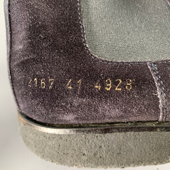 COMMON PROJECTS Size 8 Black Suede Chelsea Boots - Picture 8 of 10